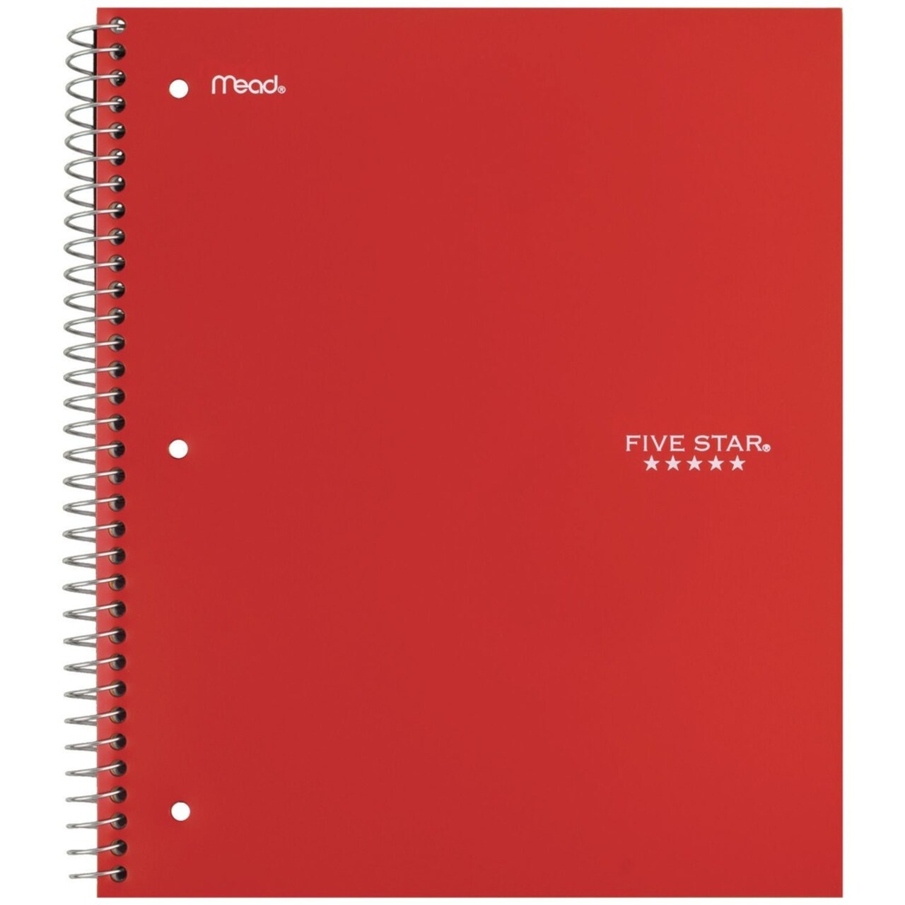 Five Star 10.5 x 9.18 Sheets (100) Wirebound Notebook - Randomly Assorted Cover Color